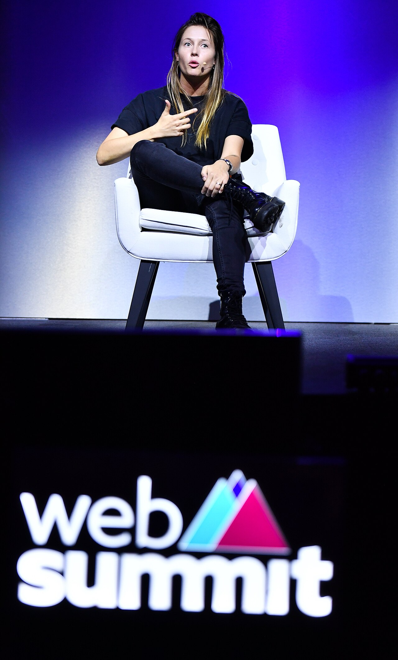 Charlotte de Witte performing on the MusicNotes Stage at Web Summit 2021 in Lisbon