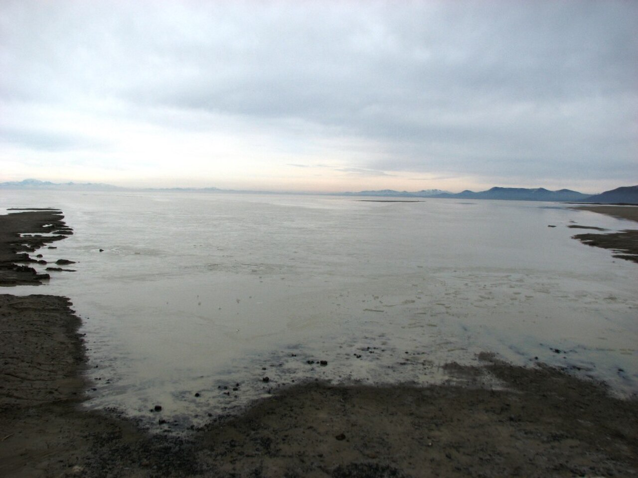 Black Rock Desert's playa flooded during a wet Nevada winter, showing how the clay lakebed holds standing water instead of draining it. Photo: Bureau of Land Management Nevada via Wikimedia Commons (CC BY 2.0).