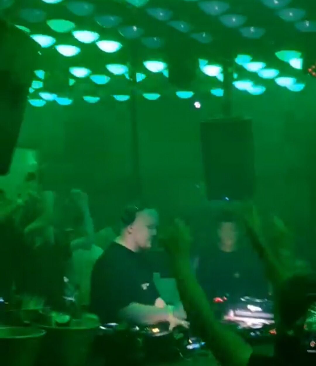 Chris Stussy DJing in a club in Curitiba, Brazil, 2023