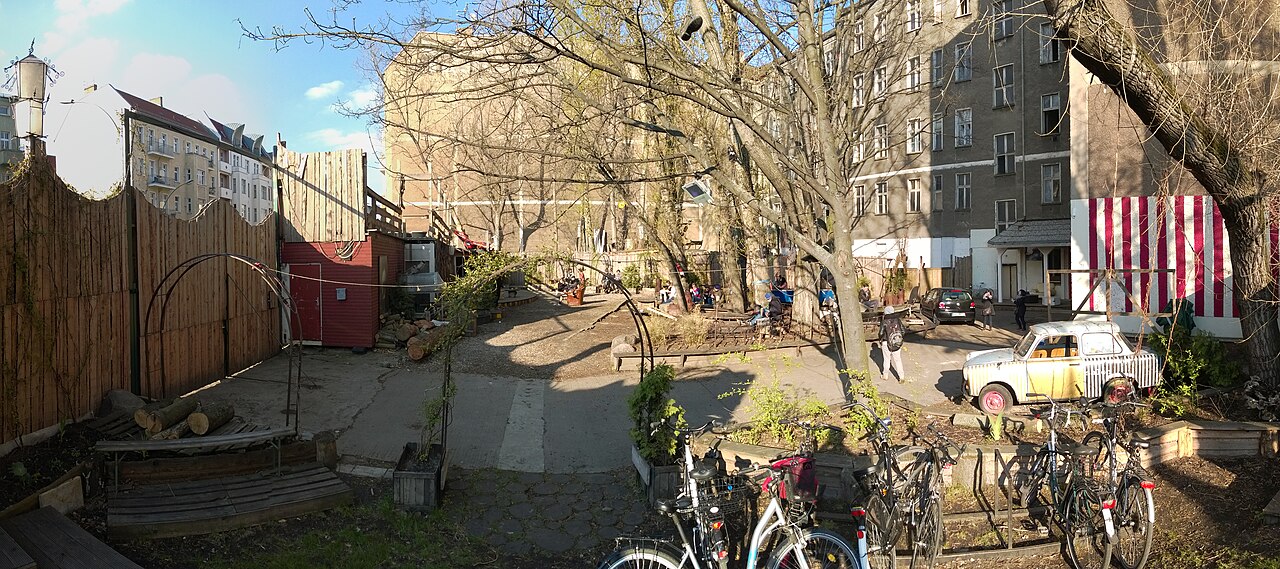 The garden at Wilde Renate, Berlin, open through the summer months